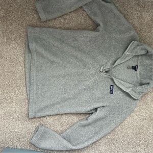 Patagonia Men's Zip-Up Gray Sweater